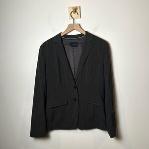 Banana Republic Black Pinstripe Blazer